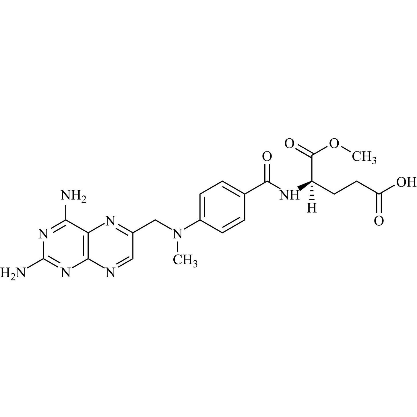 Picture of Methotrexate EP Impurity I Enantiomer ((R)-Methotrexate-1- Monomethyl Ester)