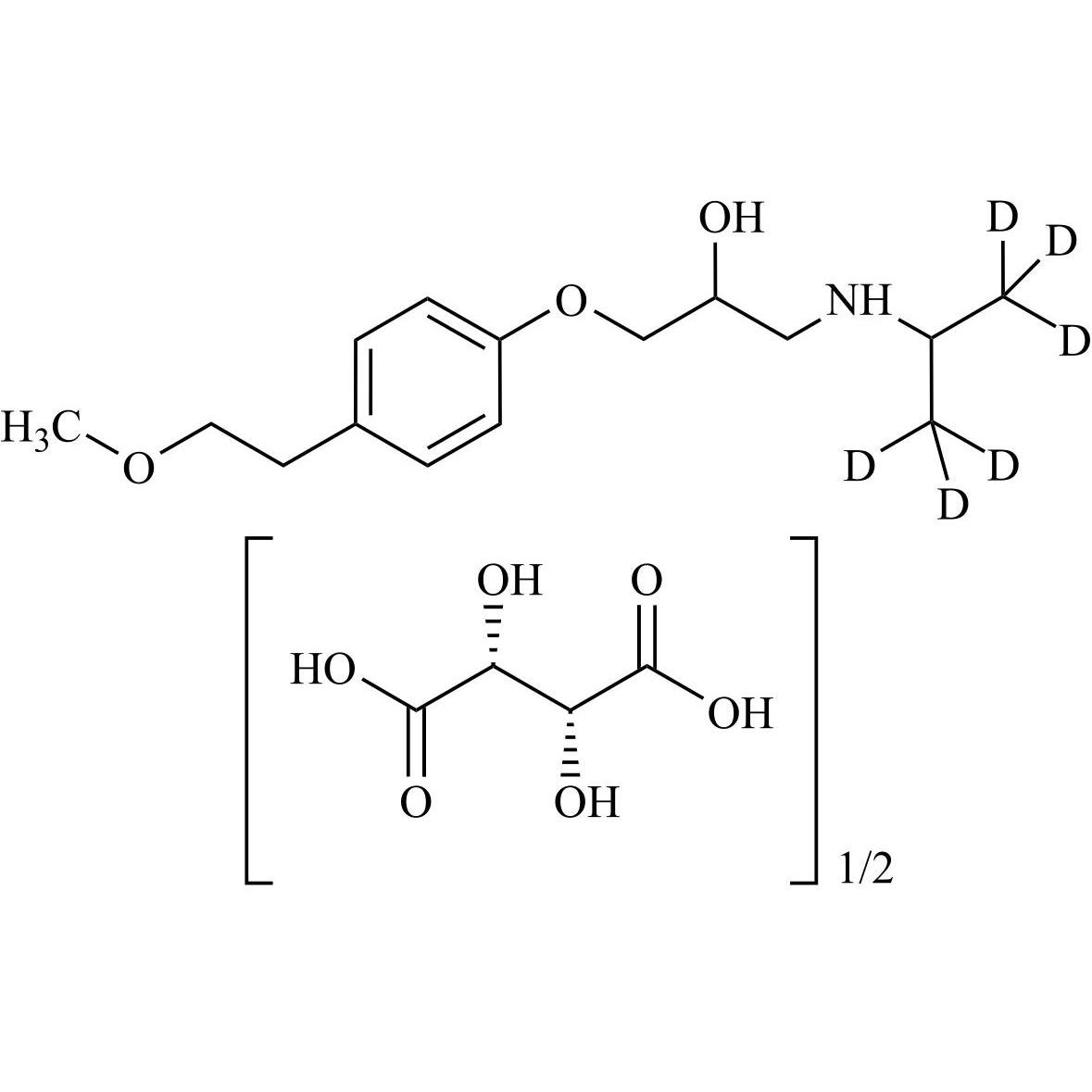 Picture of Metoprolol-d6 Hemi-L-Tartrate