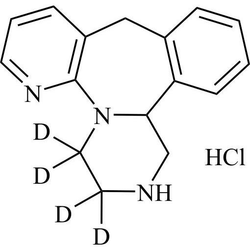 Show details for Mirtazapine EP Impurity D-d4 HCl (Mirtazapine USP Related Compound A-d4 HCl, N-Desmethyl Mirtazapine-d4 HCl) Picture of Mirtazapine EP Impurity D-d4 HCl (Mirtazapine USP Related Compound A-d4 HCl, N-Desmethyl Mirtazapine-d4 HCl)