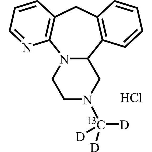 Show details for Mirtazapine-13C-d3 HCl Picture of Mirtazapine-13C-d3 HCl