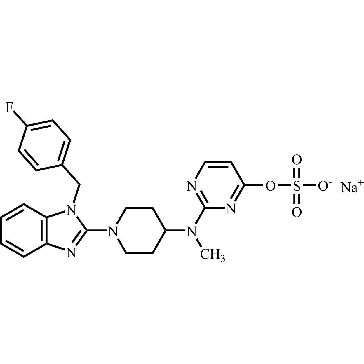 Picture of Mizolastine Sulfate Sodium Salt