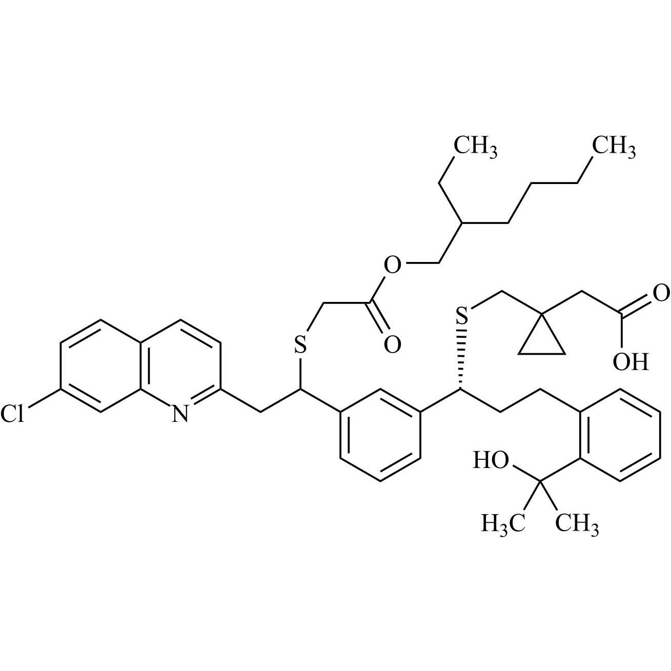 Show details for Montelukast Impurity 36 and Montelukast Impurity 37 (Mixture of Diastereomers) Picture of Montelukast Impurity 36 and Montelukast Impurity 37 (Mixture of Diastereomers)
