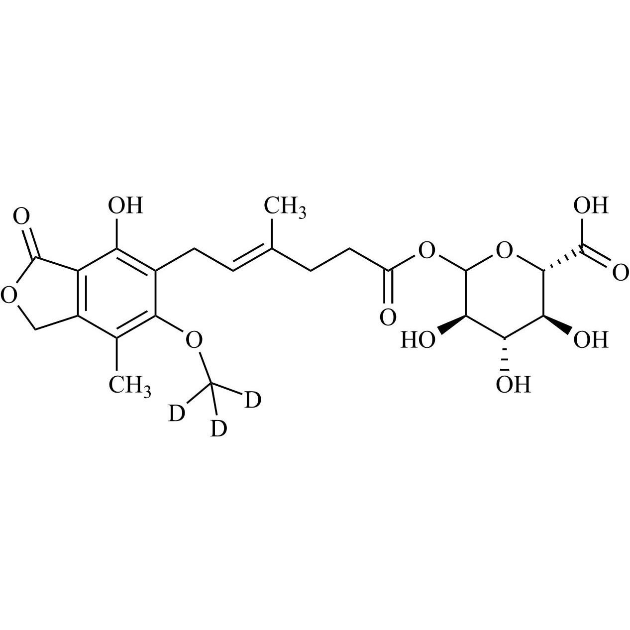 Picture of Mycophenolic Acid-d3 Acyl Glucuronide
