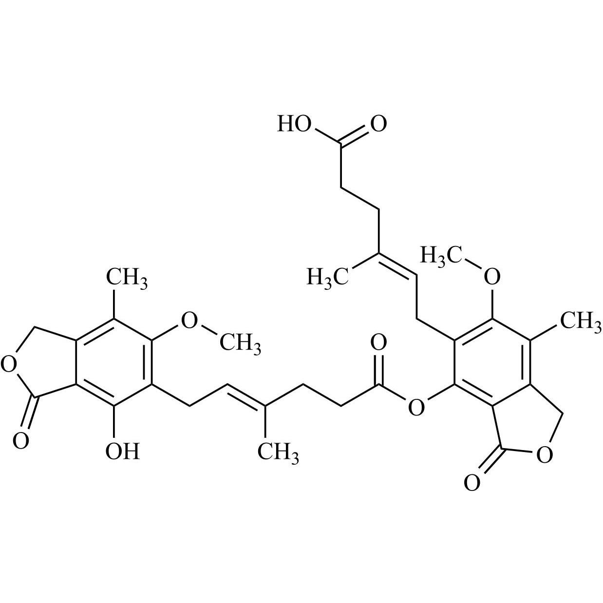 Picture of Mycophenolic Acid Impurity 1 (Mycophenolic Acid Dimer)