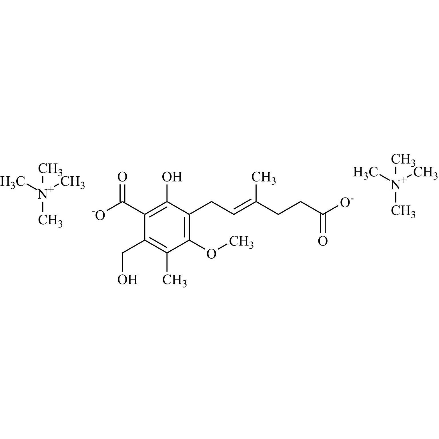 Picture of Mycophenolic Acid Impurity 8 Ditetramethylammonium Salt