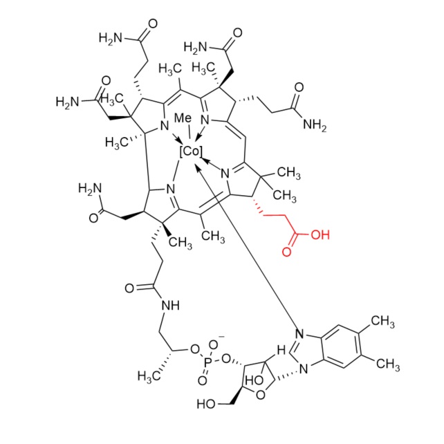 Picture of Methylcobalamin carboxilic acid Analog