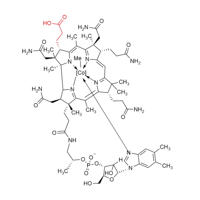 Picture of Methylcobalamin carboxilic acid Analog 2