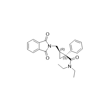 Show details for Milnacipran Phthalimido Impurity (1R,2S) Isomer Picture of Milnacipran Phthalimido Impurity (1R,2S) Isomer