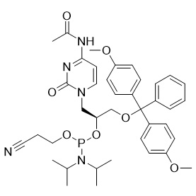 Picture of N4-Ac-C-(S)-GNA phosphoramidite