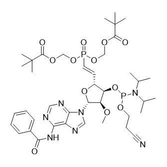 Picture of 5'(E)-VP-2'-OMe-Bz-A Phosphoramidite