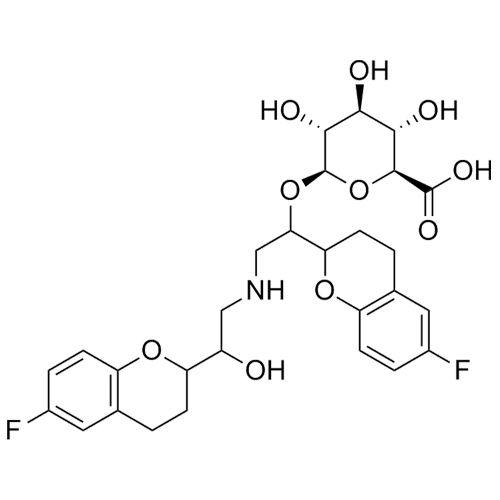 Show details for Nebivolol O-Beta-D-Glucuronide Picture of Nebivolol O-Beta-D-Glucuronide