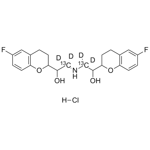 Show details for Racemic Nebivolol-13C2-d4 HCl Picture of Racemic Nebivolol-13C2-d4 HCl