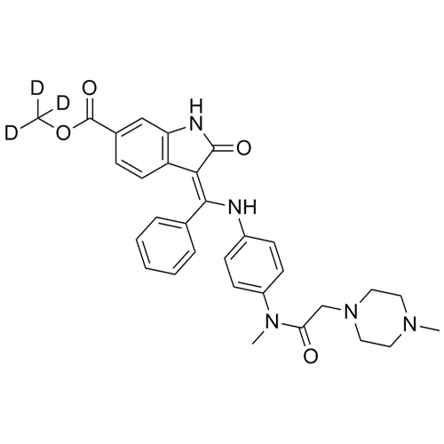 Picture of Nintedanib-O-Methyl-13C-d3 (Intedanib-O-Methyl-13C-d3)