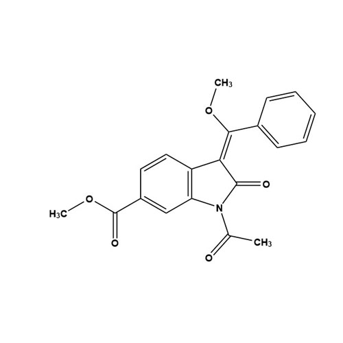 Picture of (E)-Methyl 1-Acetyl-3-(methoxy(phenyl)methylene)-2-oxoindoline-6-carboxylate