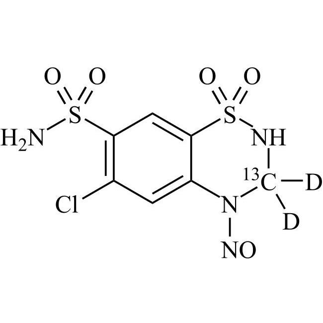 Picture of 4-Nitroso Hydrochlorothiazide-13C-d2