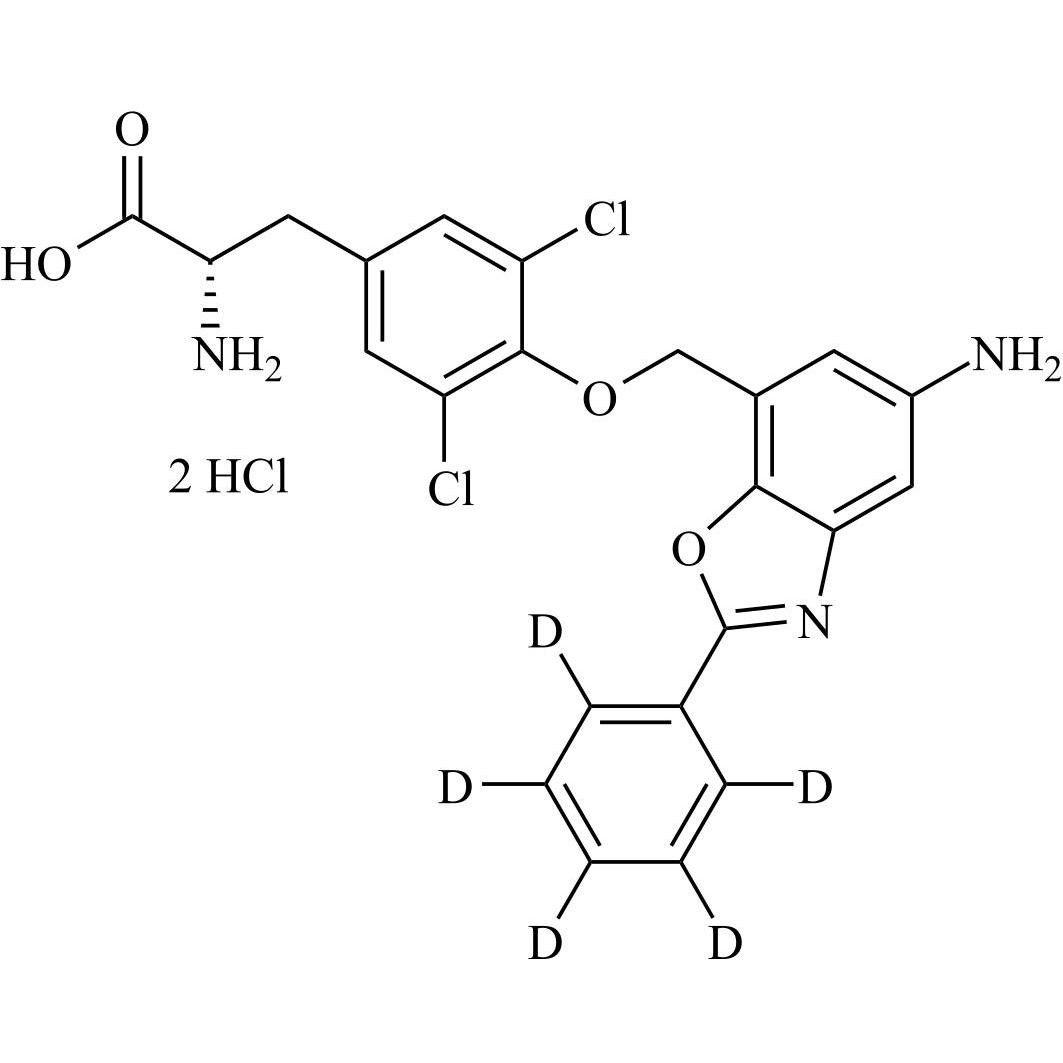 Show details for Nanvuranlat-d5 DiHCl (JPH203-d5 DiHCl) Picture of Nanvuranlat-d5 DiHCl (JPH203-d5 DiHCl)