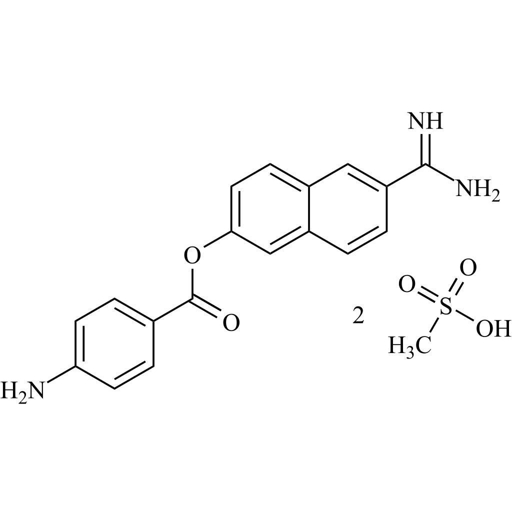 Show details for 6-Amidino-2-Naphthyl 4-Aminobenzoate Dimesylate Picture of 6-Amidino-2-Naphthyl 4-Aminobenzoate Dimesylate
