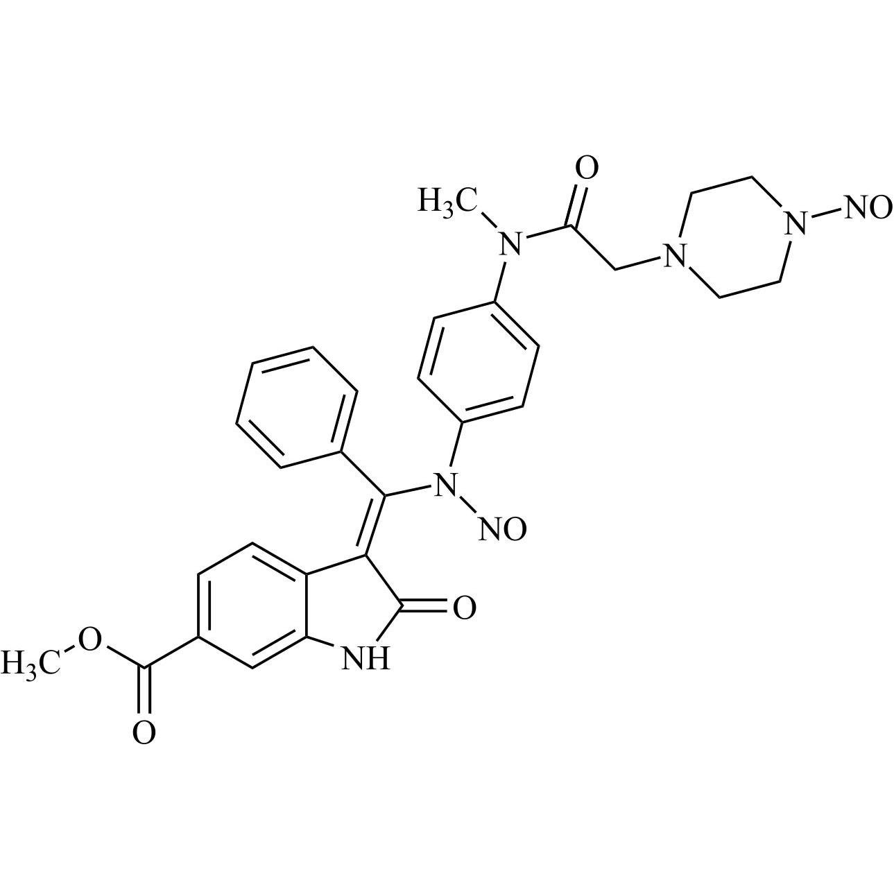 Picture of N1,N4-Dinitroso N-Desmethyl Nintedanib