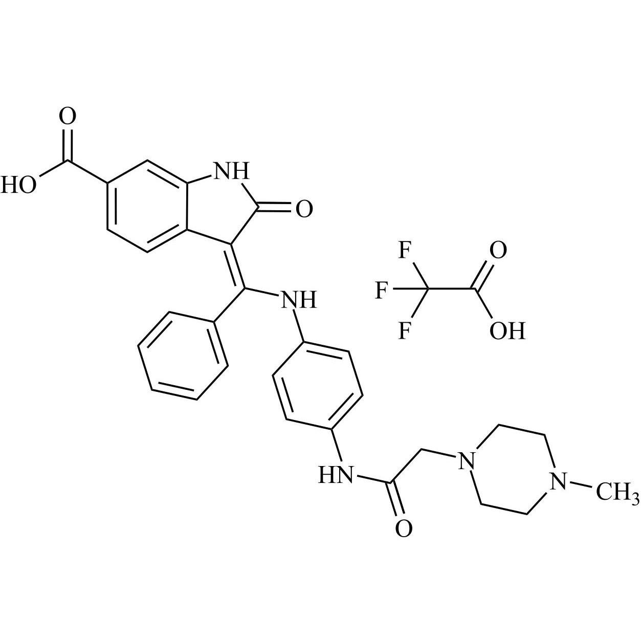 Show details for Nintedanib Impurity 68 Trifluoroacetate (Intedanib Impurity 68 Trifluoroacetate) Picture of Nintedanib Impurity 68 Trifluoroacetate (Intedanib Impurity 68 Trifluoroacetate)