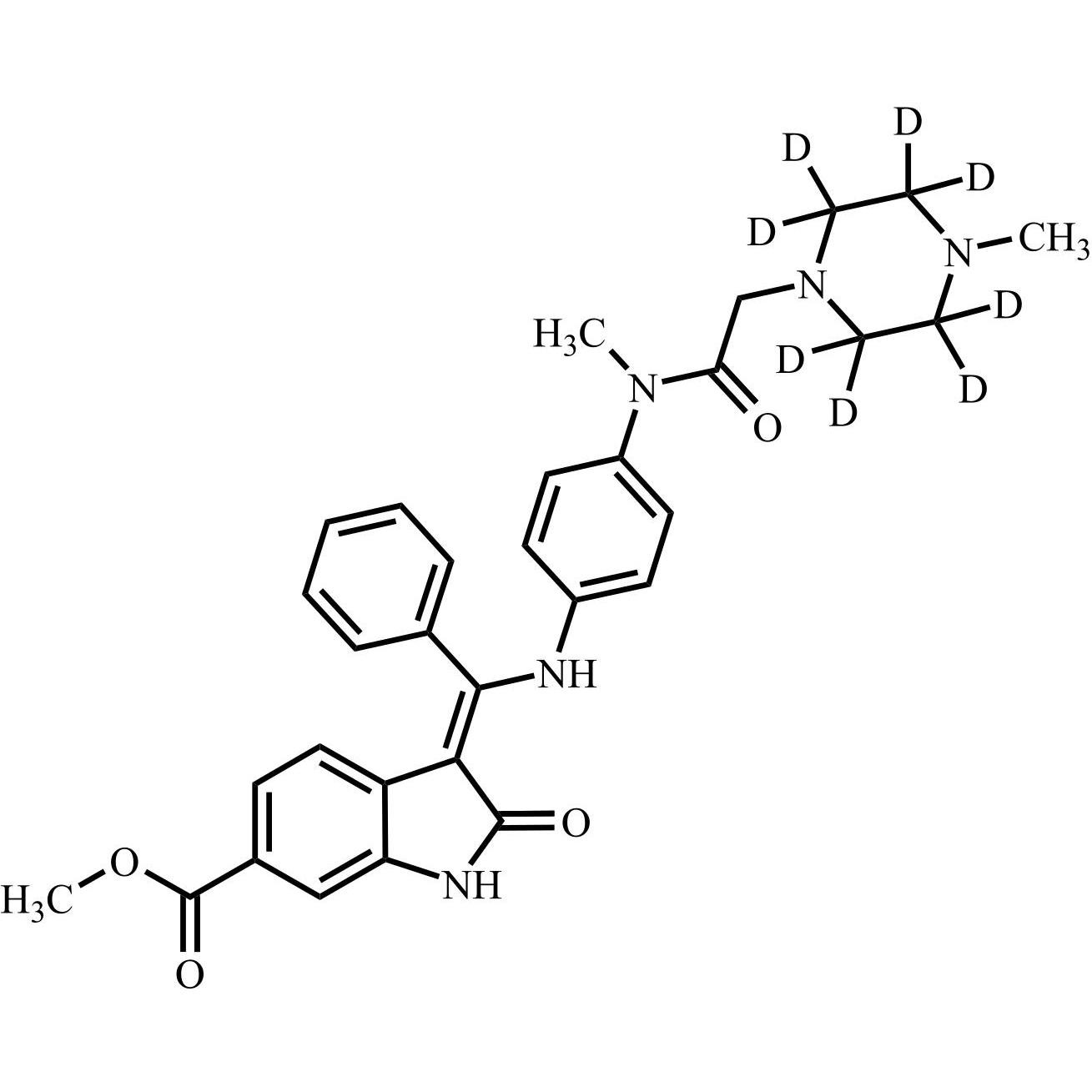 Picture of Nintedanib-d8 (Intedanib-d8)