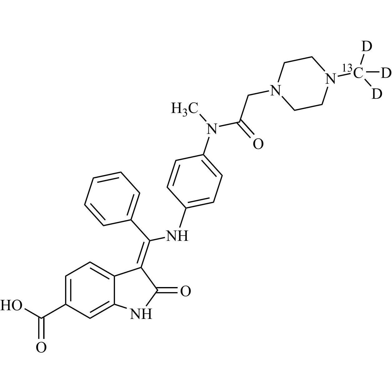 Picture of Nintedanib Impurity 6-13C-d3