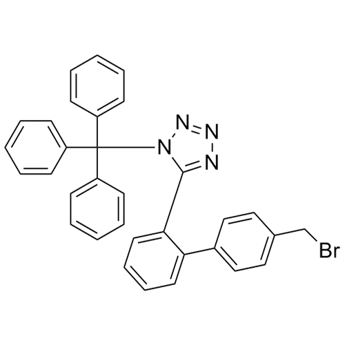 Picture of 5-[4'-(Bromomethyl)[1,1'-biphenyl]-2-yl]-1-(triphenylmethyl)-1H-tetrazole