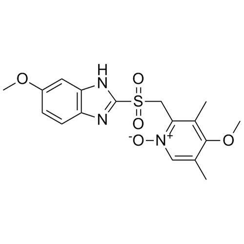 Show details for Omeprazole Sulfone N-Oxide (Omeprazole EP Impurity I) Picture of Omeprazole Sulfone N-Oxide (Omeprazole EP Impurity I)