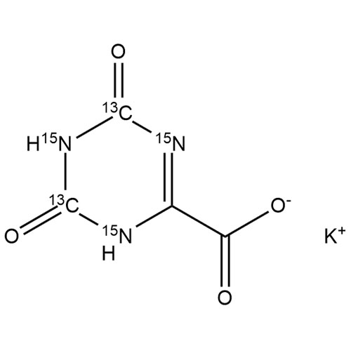 Picture of Oxonic Acid-13C2-15N3 Potassium Salt