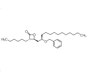 Show details for (3S,4S)-4-((R)-2-(Benzyloxy)tridecyl)-3-hexyloxetan-2-one Picture of (3S,4S)-4-((R)-2-(Benzyloxy)tridecyl)-3-hexyloxetan-2-one