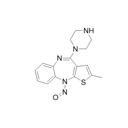 Picture of N-Nitroso N-Desmethyl Olanzapine impurity 2