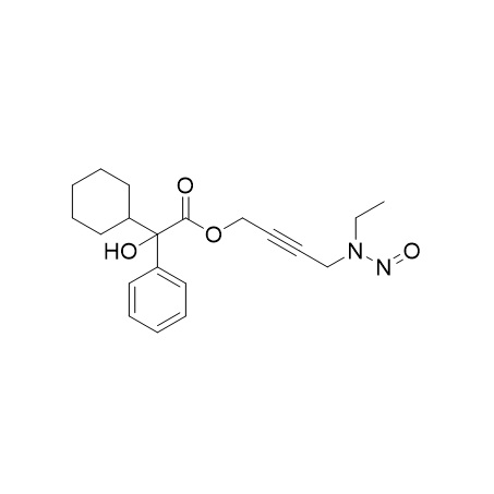 Show details for N-Nitroso N-Desethyl Oxybutynin Picture of N-Nitroso N-Desethyl Oxybutynin