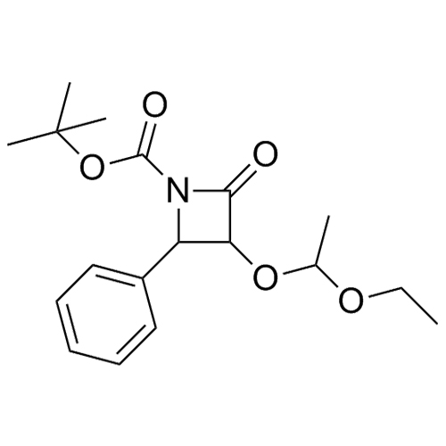 Picture of tert-butyl 3-(1-ethoxyethoxy)-2-oxo-4-phenylazetidine-1-carboxylate