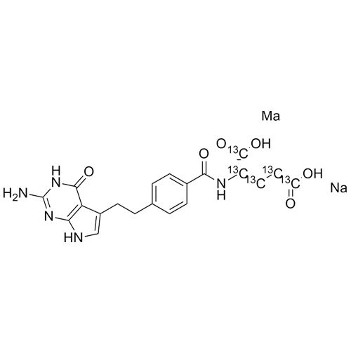 Show details for Pemetrexed-13C5 Disodium Salt Picture of Pemetrexed-13C5 Disodium Salt