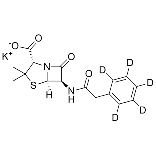 Picture of Penicillin G (Benzylpenicillin)-d5 Potassium salt