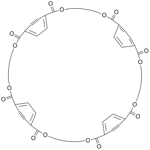 Picture of Cyclotetrakis (1,4-butylene Terephthalate)