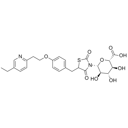 Picture of Pioglitazone N-beta-D-Glucuronide (Mixture of Diastereomers)