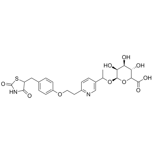 Show details for Hydroxy Pioglitazone (M-IV) ß-D-Glucuronide Picture of Hydroxy Pioglitazone (M-IV) ß-D-Glucuronide
