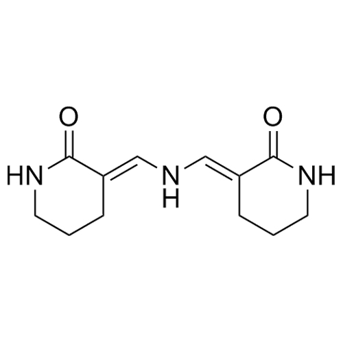 Picture of (E,E)-N,N-Bis(2-oxopiperidine-3-ylidenemethyl)amine