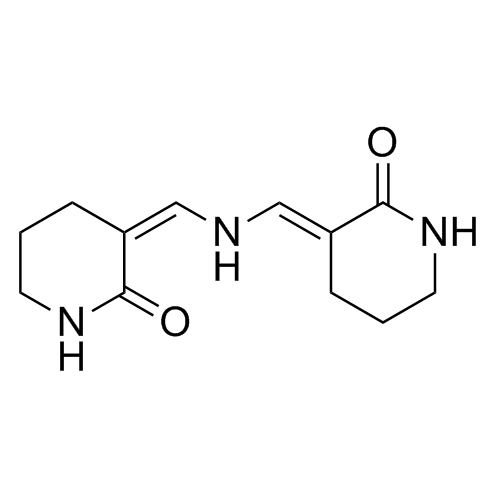 Picture of (E,Z)-N,N-Bis(2-oxopiperidine-3-ylidenemethyl)amine