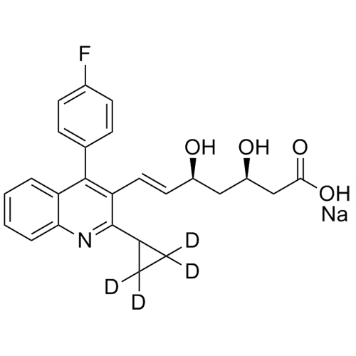 Picture of Pitavastatin-d4 Sodium Salt