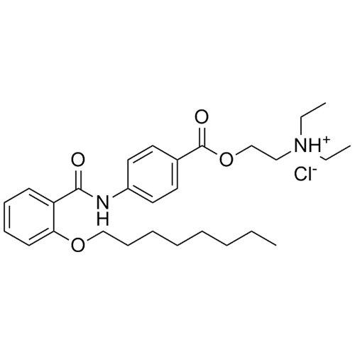 Picture of Diethyl (2-Hydroxyethyl)-Amino-p-[o-(Octyloxy)benzamido]benzoate Hydrochloride