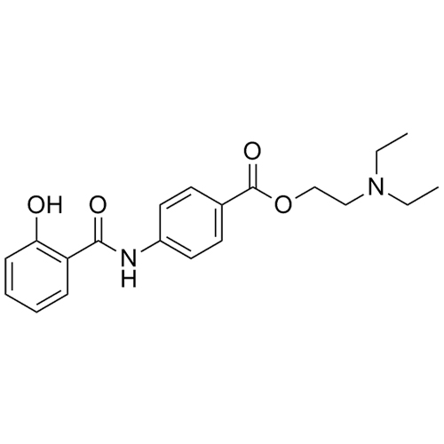 Picture of 2-(diethylamino)ethyl 4-(2-hydroxybenzamido)benzoate