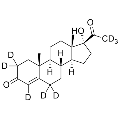 Picture of 17-Hydroxyprogesterone-d8