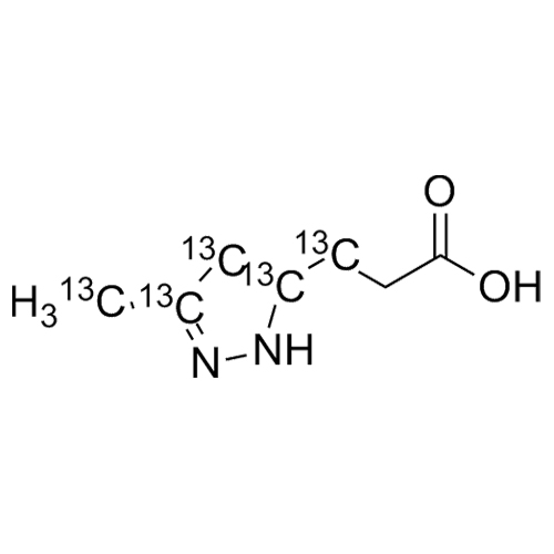 Picture of 3-(3-methyl-1H-pyrazol-5-yl)propanoic acid-13C5