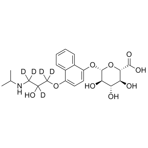 Picture of 4-Hydroxy Propranolol-d5 Glucuronide (Mixture of Diastereomers)