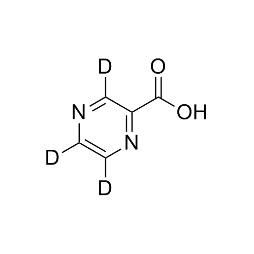 Picture of Pyrazinoic Acid-d3 (Pyrazinecarboxylic Acid-d3)