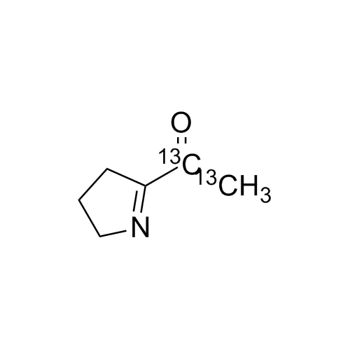 Show details for 2-Acetyl-1-pyrroline-13C2 Picture of 2-Acetyl-1-pyrroline-13C2