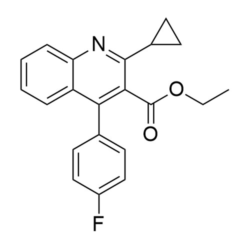 Picture of Ethyl 2-cyclopropyl-4-(4-fluorophenyl)-quinolyl-3-carboxylate