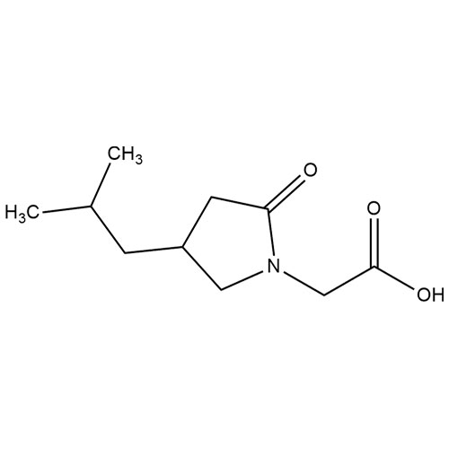 Show details for 2-(4-Isobutyl-2-oxopyrrolidin-1-yl)acetic acid Picture of 2-(4-Isobutyl-2-oxopyrrolidin-1-yl)acetic acid