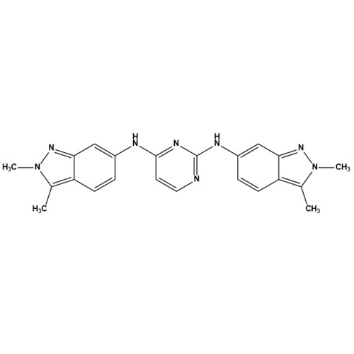 Show details for N2,N4-Bis(2,3-dimethyl-2H-indazol-6-yl)-2,4-pyrimidinediamine Picture of N2,N4-Bis(2,3-dimethyl-2H-indazol-6-yl)-2,4-pyrimidinediamine